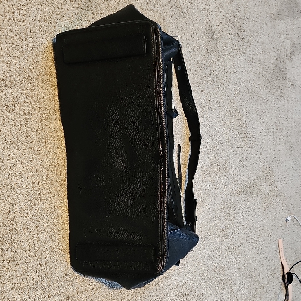 All Saints Black Leather Hobo Bag - Picture 4 of 6